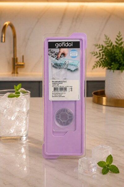Raneel Kazançlı Alışveriş 12-Piece Non-Stick Silicone Ice Tray Purple
