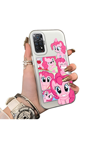 ucuc Xiaomi Redmi Note 11 Pro 4G/5G Uyumlu Pinkie Pie Çoklu Yüz İfadesi Baskı...