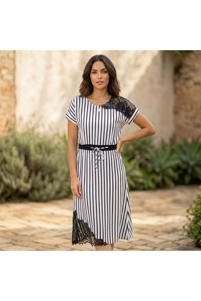 dorbe Women's Striped Midi Dress