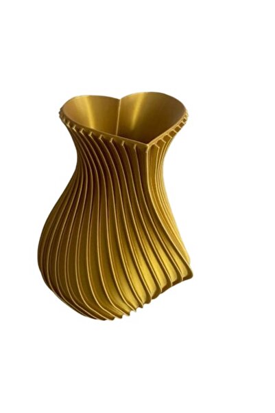 OEM Vază decorativă 3D în formă de inimă, auriu
