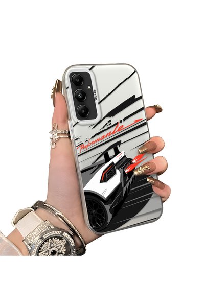 ucuc Samsung Galaxy A05S Compatible Stylish Racing Car Pattern Acrylic Back P...