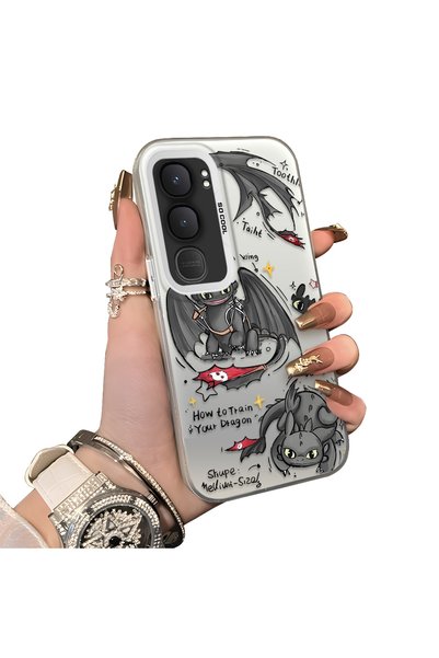 ucuc Vivo Y31/Y21D Compatible Hard Acrylic Back Silicone Edge Lens Protection...