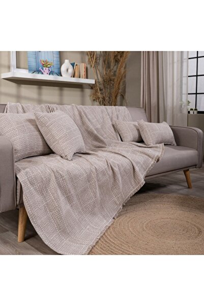 Teoran Throw Belluno 02 Beige Τριθέσιο 180x300 cm