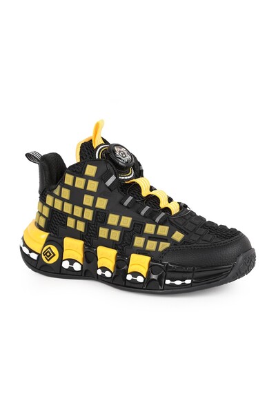 pepino Boys' Sports Shoes with Rotating Locking System, Lego Block Embossed P...