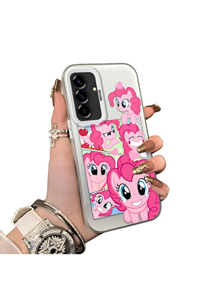 ucuc Samsung Galaxy A36/A56 Uyumlu Pinkie Pie Çoklu Yüz İfadesi Baskılı Sert ...