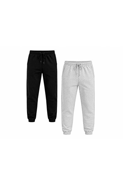 TUWAN sport Men's Elastic Cuff Sweatpants Relaxed Fit Casual Sports Jogger Pants
