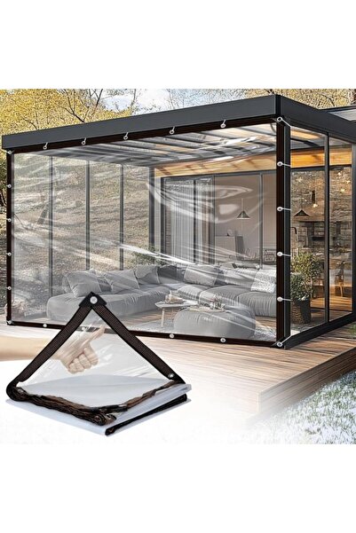 Morvena Picks Prelata de exterior transparenta 3m x 12m cu perforatii de 10mm...