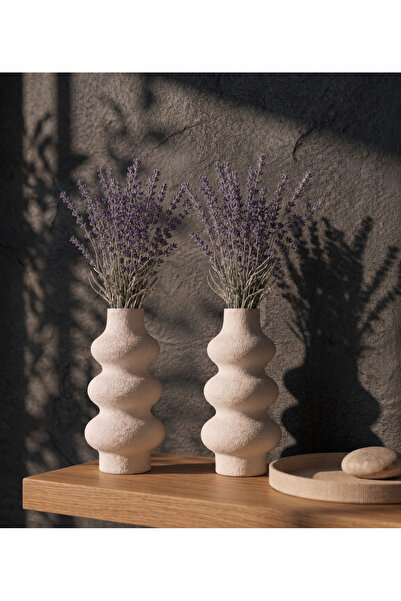 Mergen Art iskandinav bohem twist vazo 18 cm 2 adet