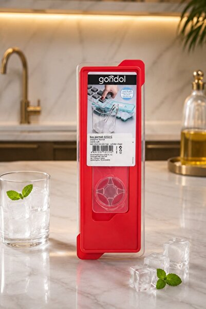 Raneel Kazançlı Alışveriş 12-Piece Non-Stick Silicone Ice Tray Orange