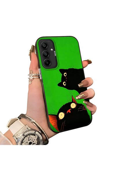 ucuc Samsung Galaxy A15 4G/5G Compatible Hard Acrylic Back Silicone Edge Lens...