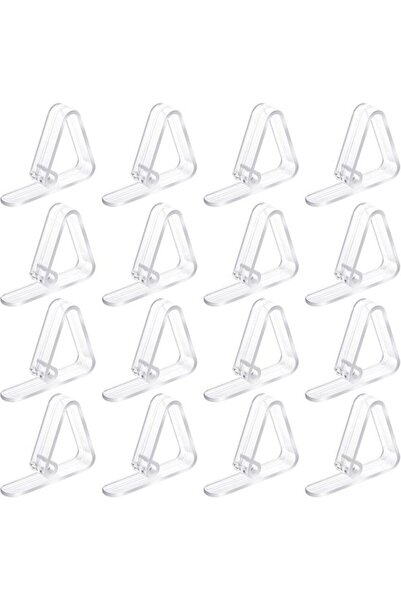 Morvena Picks Set cleme fata de masa Azalia 16 piese, transparent, plastic, r...