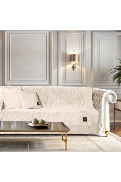 Greenwich Polo Club Ριχτάρι 3968 Velvet Ivory Τριθέσιο