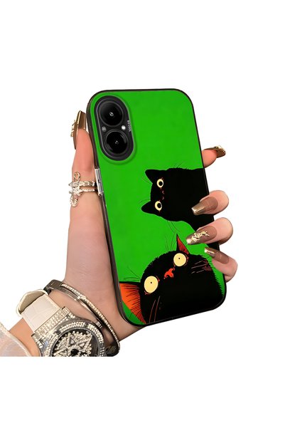 ucuc Realme C67 4g Compatible Hard Acrylic Back Silicone Edge Lens Protection...