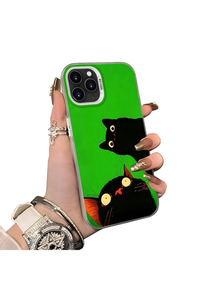 ucuc iPhone 11 Pro Compatible Hard Acrylic Back Silicone Edge Lens Protection...
