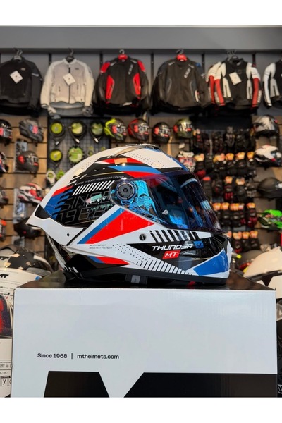 MT Helmets Thunder 4R yeni seri Luminence a7 (şeffaf vizörlü biçimde) gönderi...