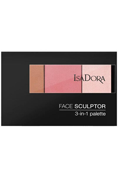 Isadora Paleta pentru Contur - Face Sculptor 3 in 1, Nuanta 62 Cool Pink, 12 g