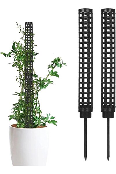 Morvena Picks Două suporturi negre pentru plante -36 × 3,3 cm -12 cm înălțime...