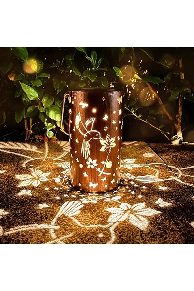 Morvena Picks Lampioane solare – Impermeabil – Design colibri – Metal – Agăța...