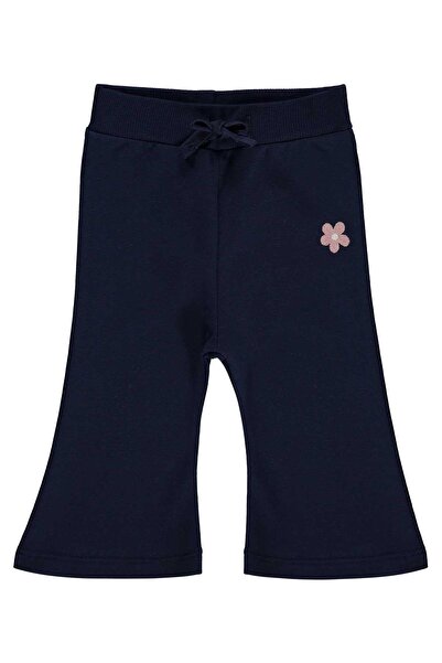 Civil Baby Floral Embroidered Spanish Basic Sweatpants for 6-18 Months - Navy...