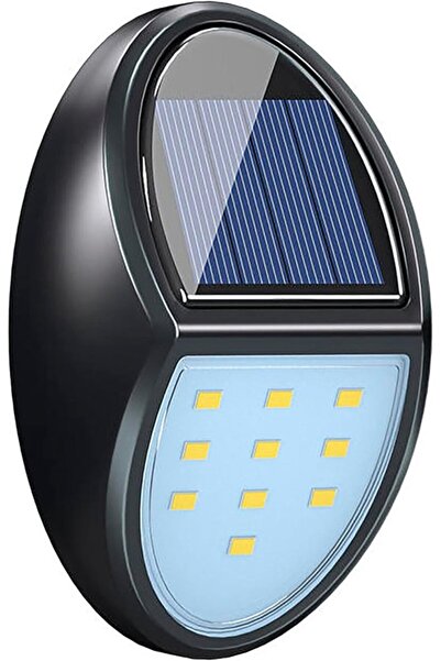 Morvena Picks Lampă solară de perete de exterior mică cu senzor de mișcare, L...