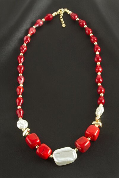 TakÇalıştır Zr Model Cube Pearl Plastic Necklace