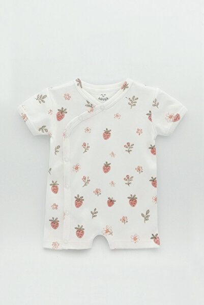 Agula Short Sleeve Double Breasted 100% Cotton Baby Romper