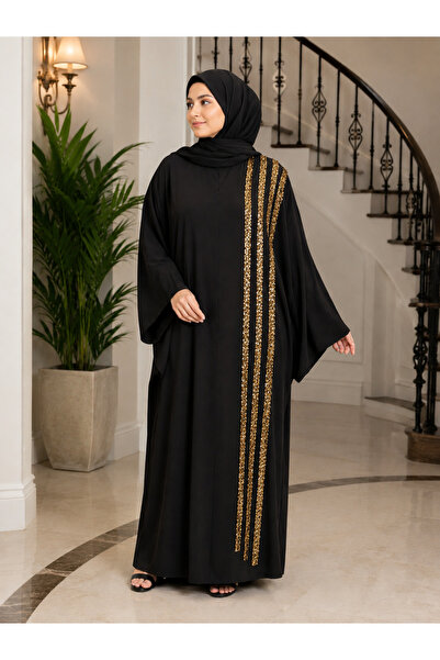 Fzd filizzade Ferace Dress with Accessory Detail from the Shoulder Down, Avai...