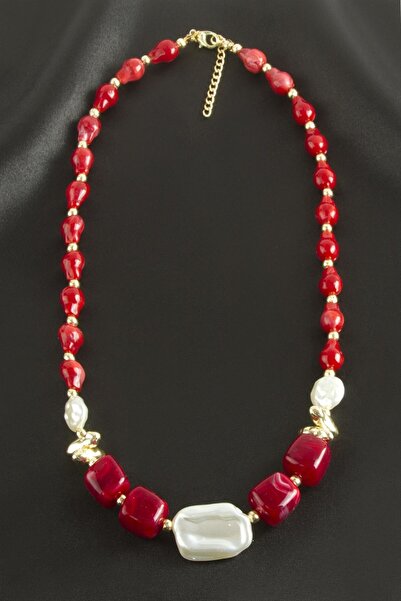 TakÇalıştır Zr Model Cube Pearl Plastic Necklace
