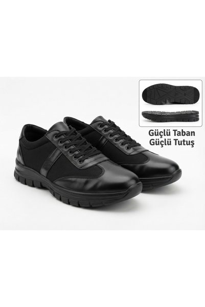 ERDOĞAN TULGAR Genuine Flexible Soft Leather Small and Large Size Economic Casual Sneaker Te0132