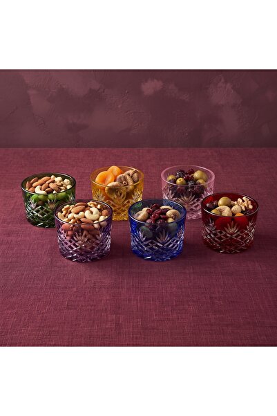 AKDEN STORE Crystal Decor Handmade Premium Snack Bowl, Cup, Presentation Container 220Cc