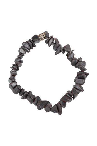Zeynep Büyükbay Broken hematite natural stone bracelet