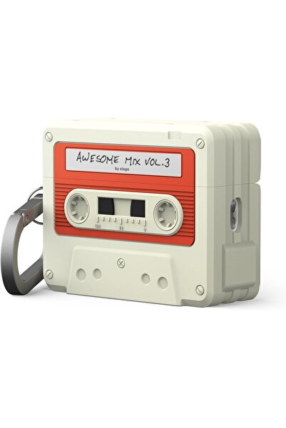 Elago Cassette Case for AirPods Pro 3 | With Carabiner, Wireless Charging, Sh...