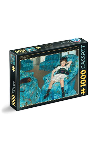 D-Toys Puzzle Mary Cassatt – Puzzle pentru adulți 1000 de piese – Fetiță într...