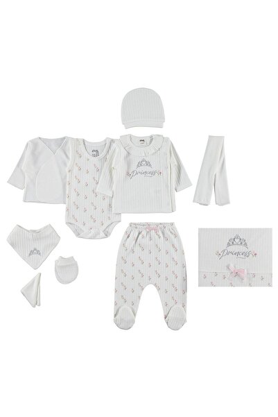 Civil Baby Princess Printed 10-Piece Bodysuit Sets - Powder