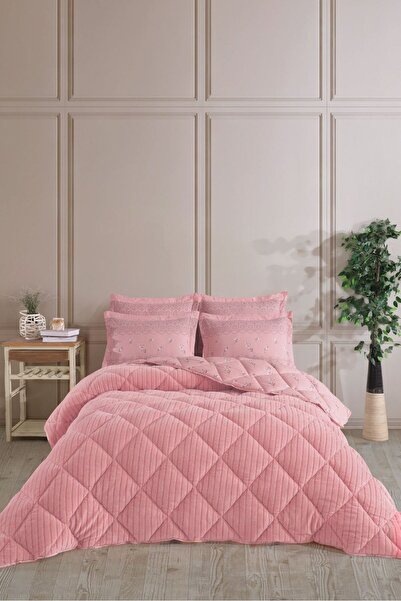 Otelonia Striped Jakarlı Wellsoft Çift Kişilik Uyku Seti Lastikli Çarşaflı 4 ...