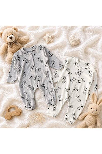BEBELON DALMAÇYA BASKILI 2 Lİ BEBEK TULUM SET