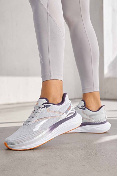 Reebok Pantofi sport gri pentru femei, cu talpă groasă, pantofi de alergare c...