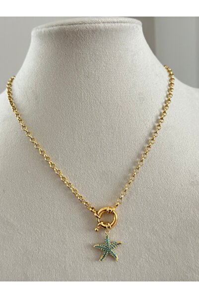 mibrillo Mariner lock starfish necklace