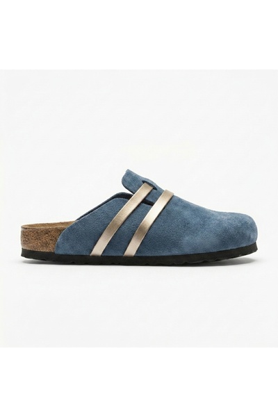 Bequemere Mc401-Sue Indigo Genuine Suede Leather Modular Velcro Striped Unise...