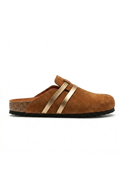 Bequemere Mc401-Sue Tan Genuine Suede Leather Modular Velcro Striped Unisex O...
