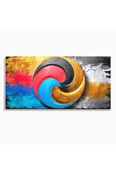 Luxcanva Tablou Canvas Armonia Culorilor 100x50 cm pe Sasiu Lemn Armonie Abst...