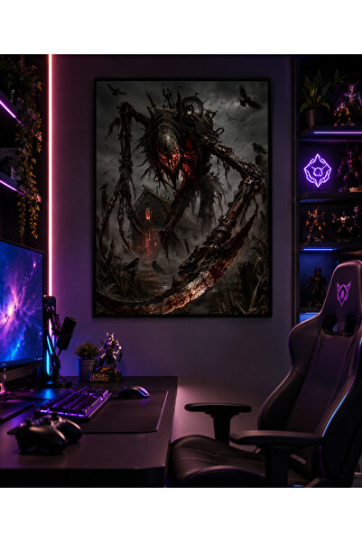 Miutic Print Studio Tablou Gaming League of Legends – Fiddlesticks, Sperietoa...