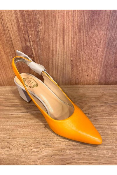 NİSH EXCLUSİVE Handmade Genuine Leather Shoes with Lace-Up Detail and Heels