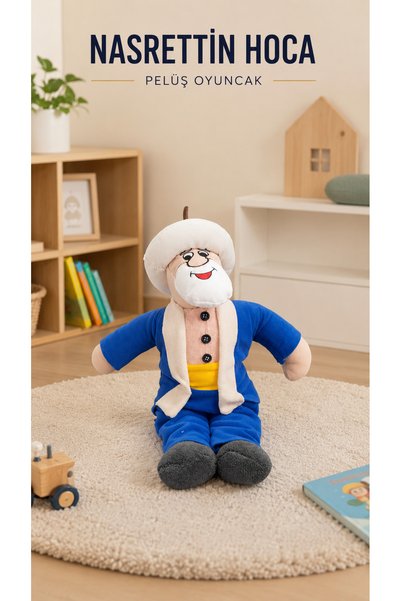 Loselya Nasrettin Hoca Plush Toy Children's Toy Soft Cute Hoca Figure Decorative Toy