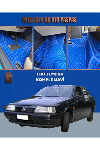 FEYZA OTO FİAT TEMPRA SERİSİ 8D PREMİUM KAYMAZ TABAN ARACA ÖZEL HAVUZLU DERİ ...