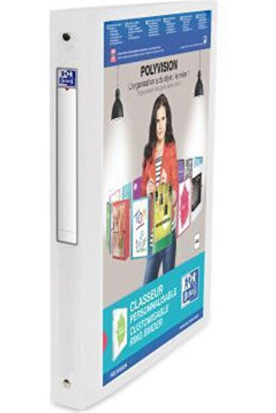 Oxford Κλασέρ Polyvision A4 4 Κρίκοι Ø20 χιλ. Πλάτος 30 χιλ. Διαφανές