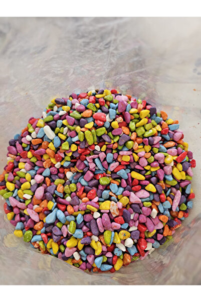 KAYAVERA Rainbow Renkli Çakıl Mix 10KG DEKORATİF HOBİ VE TERARYUM TAŞI