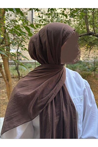 shalby Hijab Cotton Crash Shawl Chocolate