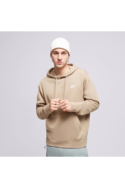 Nike Club Erkek Bej Kahverengi Günlük Stil Sweatshirt BV2654-247