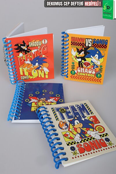 Sonic X Dekomus Licensed Unlined Mini Notepad 8.5 X 7 cm